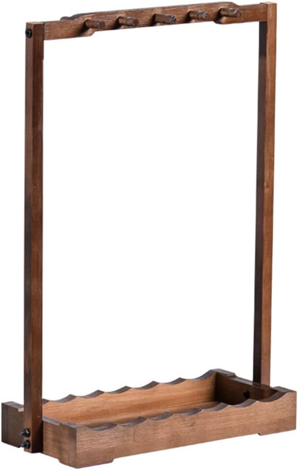 NUOBESTY Sumi Brush Hanger Calligraphy Brush Stand Carving Calligraphy Sumi Hanger Wooden Stand Shelf Chinese Holder for 10 Wooden Holder Rest