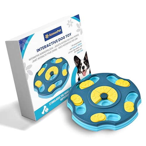 AnnonPet® Gioco Interattivo per Cani Cuccioli e Grandi - Stimolazione Mentale, Riduzione della Noia, Miglioramento del Comportamento, Esercizio Fisico - Alimentatore Divertente e Durevole