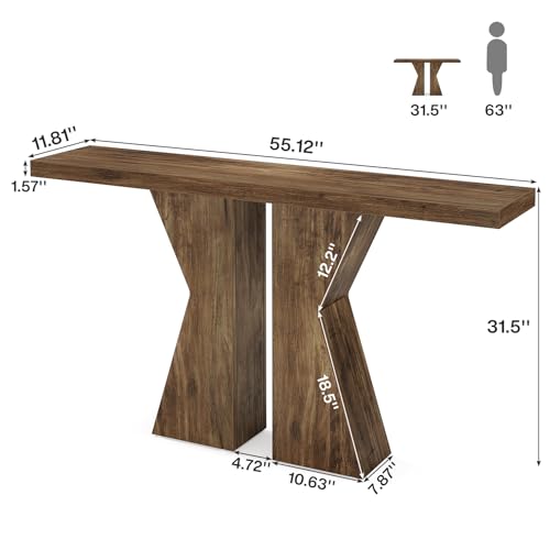 Tribesigns QQZH00051 Farmhouse Entryway Table thumb #1