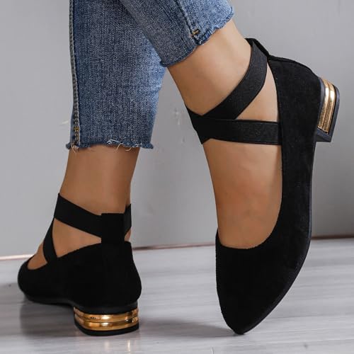 Womens Ballet Flats Comfortable Pointed Toe Elegant Dress Flats Casual Party Wedding Slip-on Walking Ballerina Shoes2