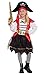 Magicoo Grazioso costume da pirata per bambine da 116 a 146 cm, con vestito e cappello – Costume di carnevale (140/146)