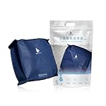 WEIBAO Square Tech Sandbag with Handles - 5 Pack (14" x 14"), Dark Blue | WB-626LH-A | Water-Activated Flood Barriers, Sandless Sandbags, Absorbent Water Blocker