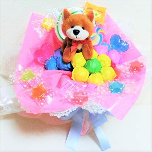 Amazon Co Jp キャンディーブーケ 手持ち子犬ちゃん 柴犬 ピンク 食品 飲料 お酒