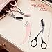 3Pack Eyebrow Scissors with Comb,Stainless Steel Eyebrow Trimmer Scissors with Eyebrow Razor for Beginner,Women & Men,Portable Grooming Hair Removal Beauty Set (Black, Pink)