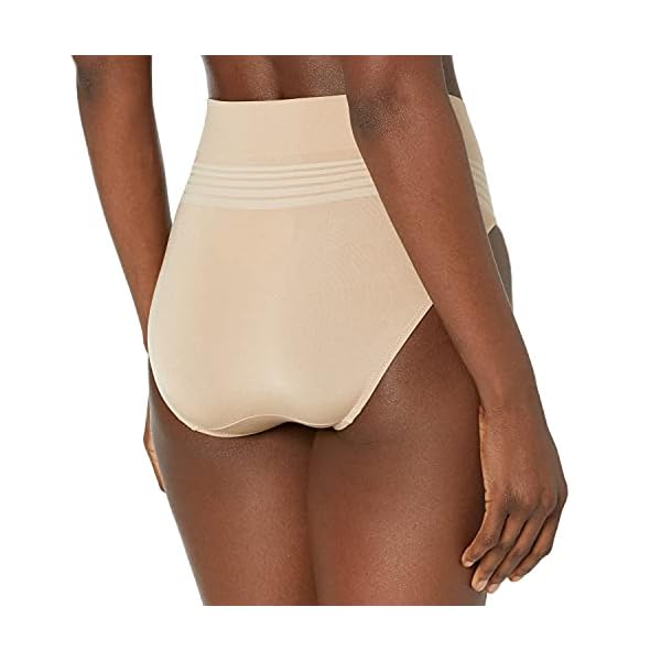 Warner's Women's No Pinching No Problems Dig-Free Comfort Waist Smooth and Seamless Hi-Cut RT5501P, Toasted Almond, Medium