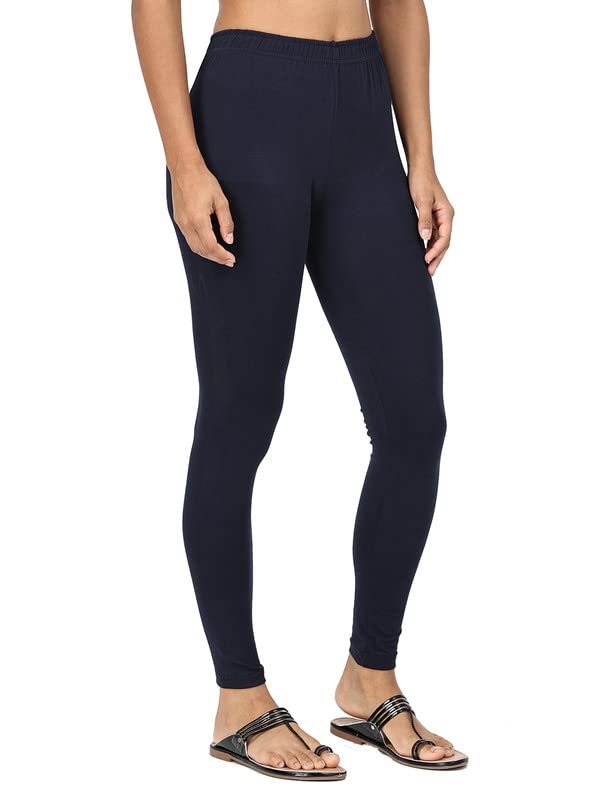 Image of Robinbosky Premium Stretchable Cotton Ankle Legging for Women | Suitable for Formal wear & Casual wear | High-End Elastic Makes The Leggings Squat Proof and Durable for Travel, Yoga, & Workout.