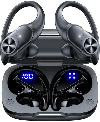 Wireless Bluetooth Headphones Sport 5.3, 80 Hours Runtime, Double...