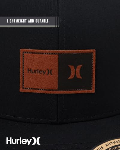 Image of Hurley Mens Trucker Hat - Flexible Quick Dry Fairway Mesh Trucker Hat for Men with Snapback Closure - Classic Mens Caps