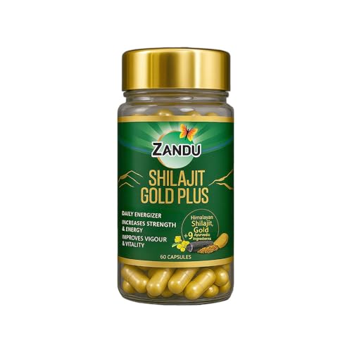 Zandu Shilajit/Shilajeet Gold Plus Capsules IBoosts Stamina, Stre...