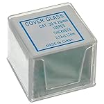 HUAREW-50-Pcs-Pre-Cleaned-Microscope-Slides-and-100-Pcs-Ground-Edge-Pre-Cleaned-Microscope-Cover-Glasses-with-4-Plastic-Droppers