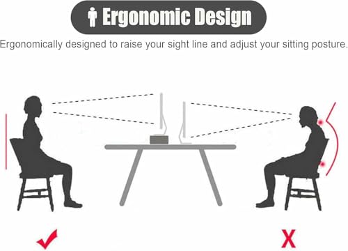 Support d'écran d'angle informatique réhausseur de bureau d'angle - 5