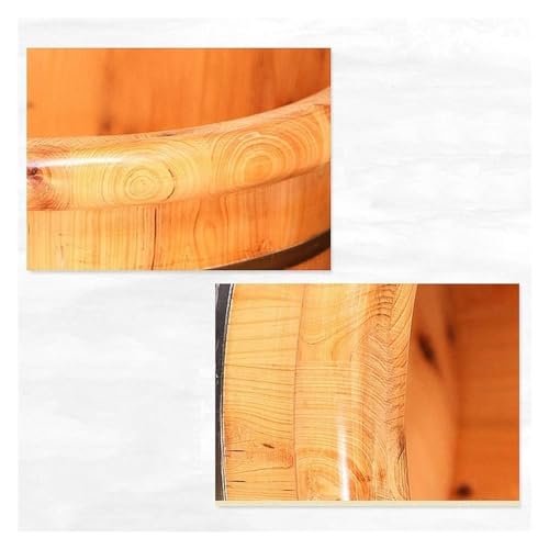Tina de madera maciza para pies, spa de remojo miniatura 6