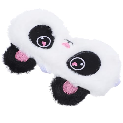LOEFLIFA Antifaz para Dormir Felpa Suave con Diseño Panda Adorable Máscara Ojos Transpirable y Ligera para Viaje Siesta y Descanso Casa