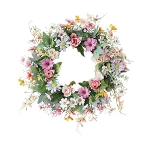 Misppro Gänseblümchenkranz 321 Frühlingskranz für Haustür