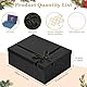 Geschenkbox mit Deckel Schleife Faltbare Geschenkkarton Verpackungsbox Geschenkboxen Geschenkverpackung Box mit Geschreddertes Papier für Hochzeit Geburtstag Weihnachten Jubiläum (Schwarz)