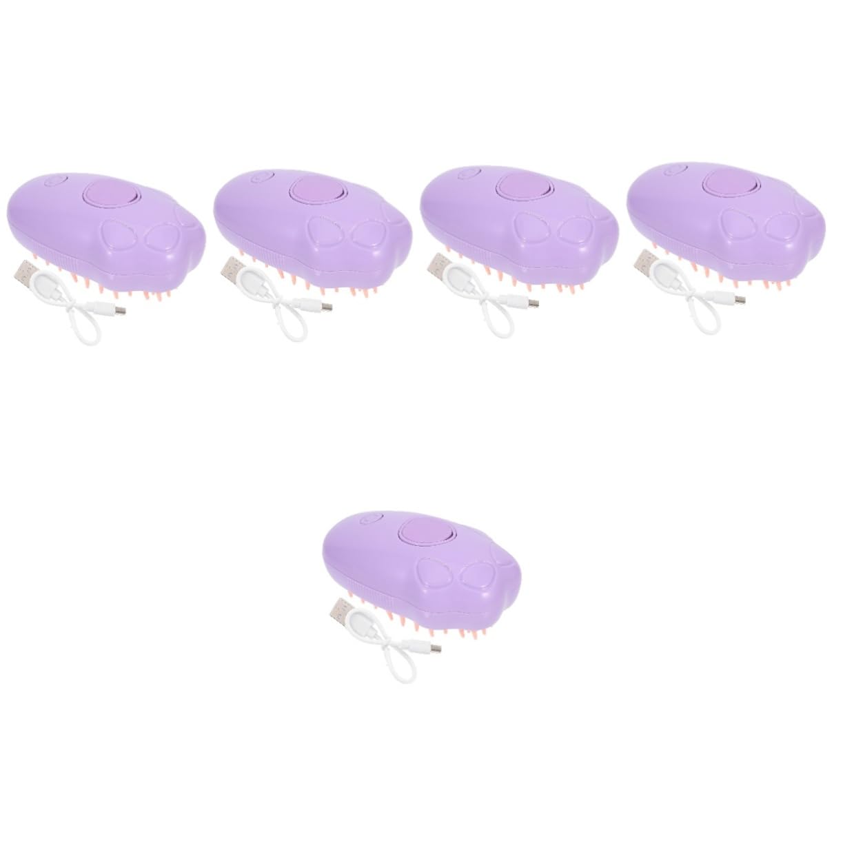 Toddmomy 5pièces Brosse à Vapeur Pour Chat Brosse De Toilettage Auto-nettoyante Et Masseuse Pour Animaux Élimine Les Poils Lâches Et Offre Une Expérience Apaisante Pour Bain