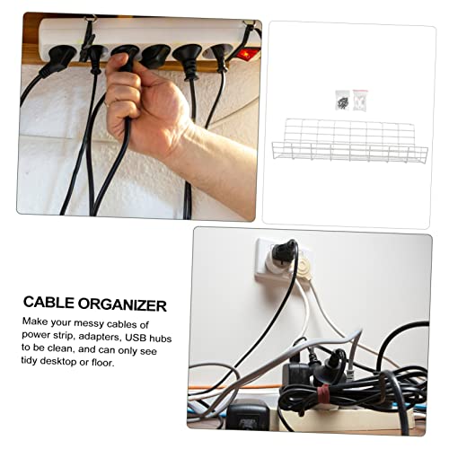 Organizador de cables de metal resistente para debajo del escritorio miniatura 6