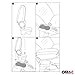Omtec 2020603 Apoyabrazos Caja, Negro