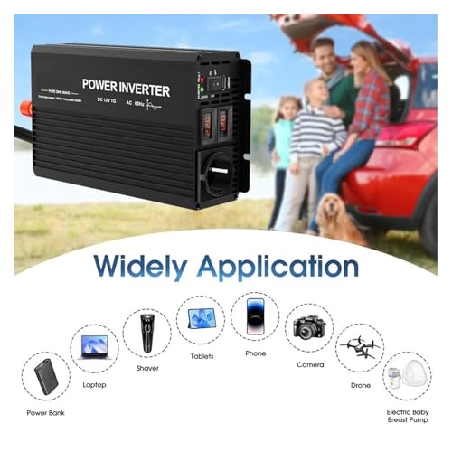 Onduleur sinusoïdal pur 24V 6000W pour installation solaire et camion