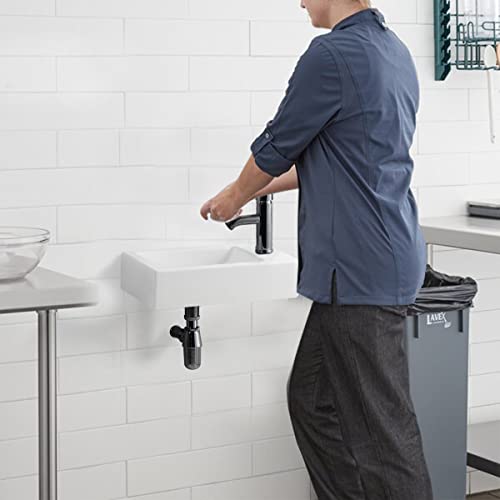 Gimify Bathroom Corner Wall Mount Sink Ceramic White For Small Bathroom, Right Hand, Sink Only #TOP4