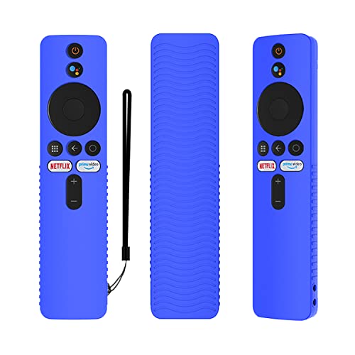 ETUZI Silicone Remote Cover for Mi 5X Smart LED TV Remote Case (Only Netflix & Prime Video/Live Button) (5X TV, Blue)