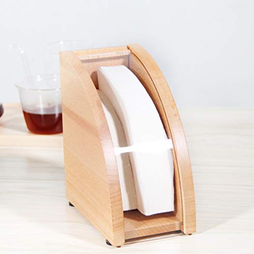 Cabilock Suporte de filtro de café para armazenamento de filtro de café Prateleira dispensador de fi