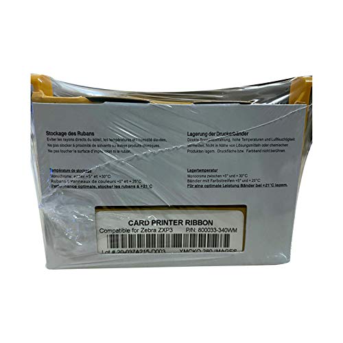 Cinta color Zebra YMCKO 800033-340 para impresora ZXP 3 miniatura 6
