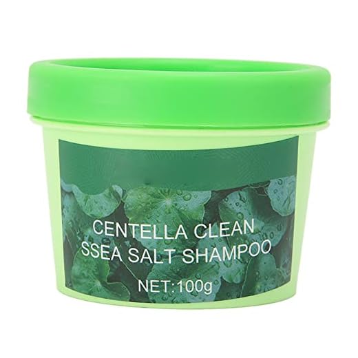 Champú de Sal Marina de 100g para el Cuero Cabelludo, Sal para el Cuero Cabelludo con Suero Vegetal para Limpieza Profunda del Cabello, Champú de Sal Marina para Masajeador de Cuero Cabelludo para Hom
