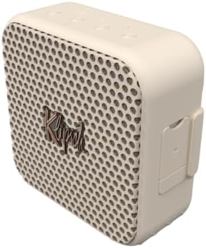 El altavoz Bluetooth portátil Austin con un controlador de rango completo de 1,5", clasificación IP67 contra el polvo y el agua, 12 horas de reproducción para una experiencia premium de concierto en vivo - Crema, 4,13" W