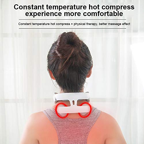 Massagers For Neck And Shoulder With Heat Deep Tissue 4D Floating Kneading Pillow, Electric Back Massage Machine With Four Massage Heads, Cervical Massager For Relieve Muscle Pain #TOP6