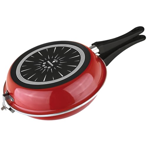 Comparison: Best Pan For Tortillas 9 Magefesa Frittata 9.4" Double Sided Frying Pan – Non-Stick, Induction Compatible, Dishwasher Safe, Red – Ideal for Spanish Tortilla