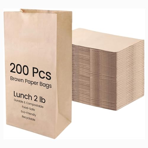 Brown Paper Bags Lunch – Durable & Compostable Brown Paper