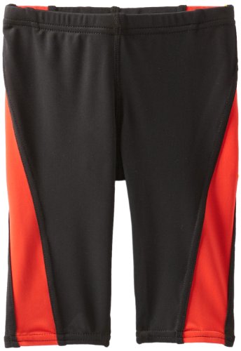 Kanu Surf Big Boys' Competition Jammers, Black/Red, X-Large