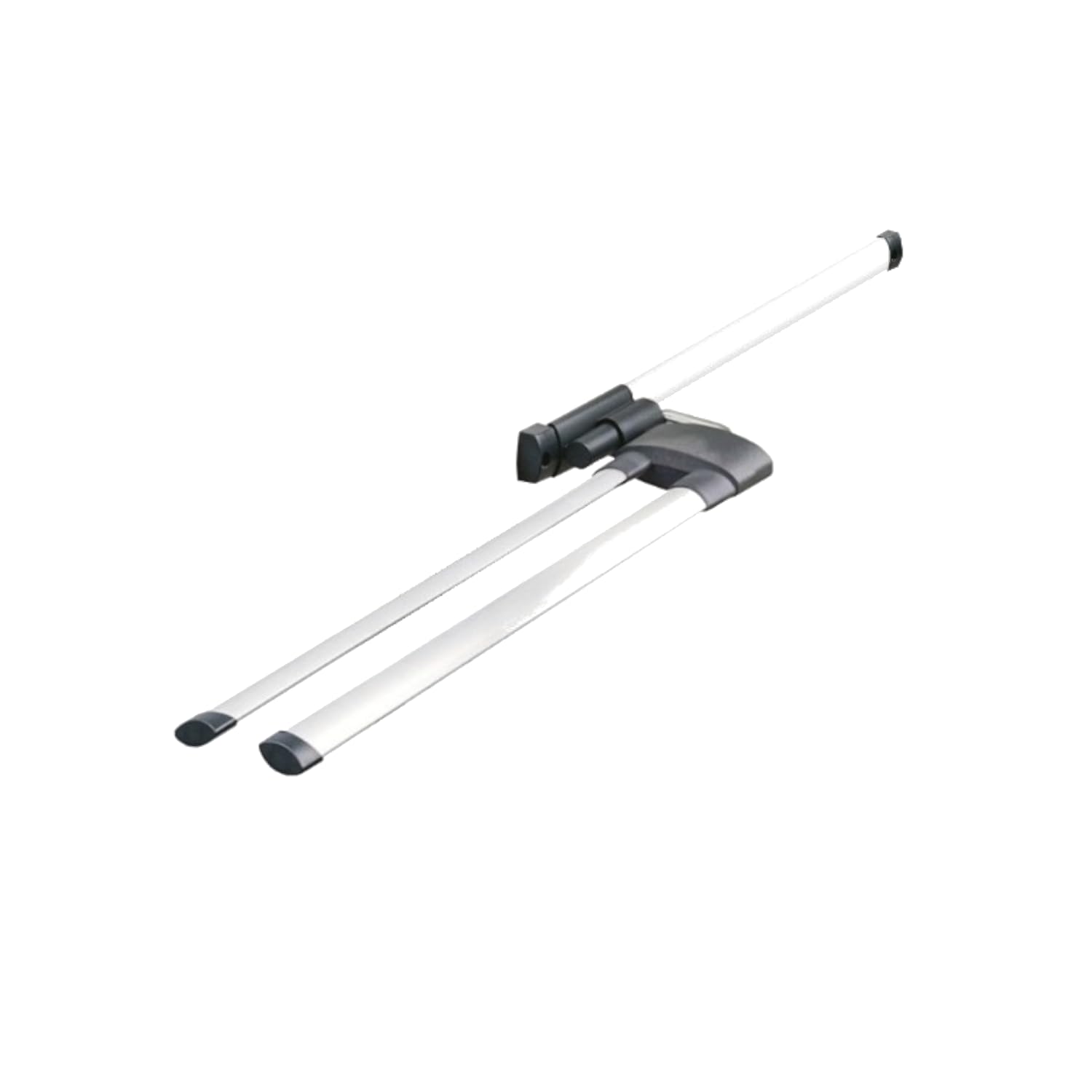 Hailo 3132101 Secco Aluminium Line Installation 2–Arm Towel Rail