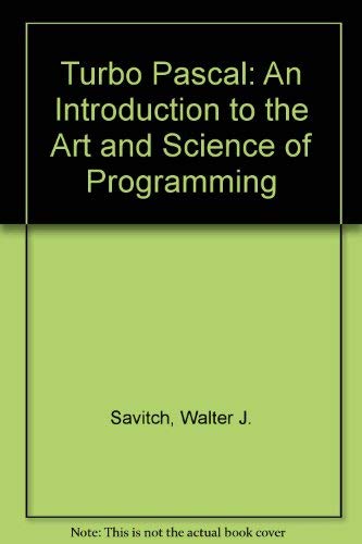 Amazon.com: Turbo Pascal: An Introduction to the Art and Science of ...