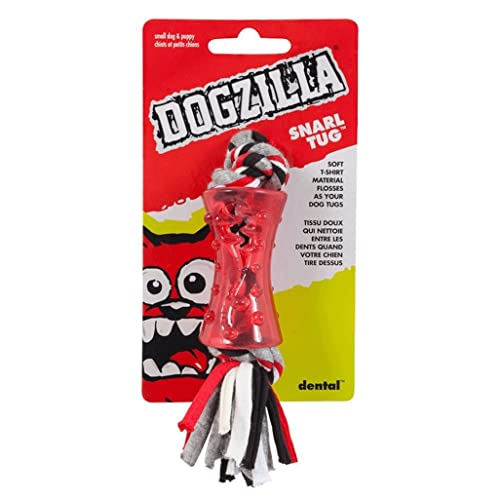 Petmate 30890 Dogzilla Tee Tug Pet Toy, Small, Red/Black/Grey And White #TOP18