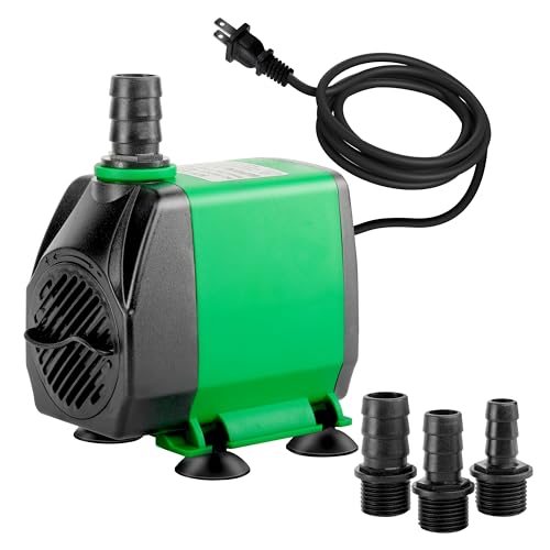 Image of Simple Deluxe 800 GPH Submersible Water Pump with Adjustable Intake, 24W durable fountain water pump for Fish Tank, Hydroponics, Fountains, Ponds, Aquariums