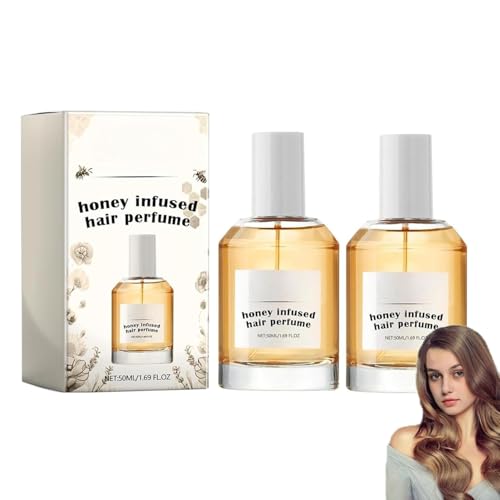 Perfume para el cabello con infusión de miel, spray hidratante y nutritivo para dar brillo al cabello, perfume con feromonas para el cabello, bruma para el cabello con perfume antiencrespamiento para