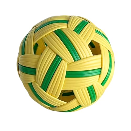 UNCLEJUM Rattan Ball Sepak Takraw Ball, Kick Volleyball, Thai Sport, Size 5 Inches