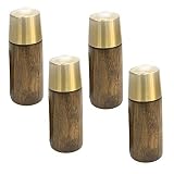 Pata de mueble, patas de sofá, patas de mesa de centro, patas de repuesto for patas de cama, cubierta de pie, for mesita de noche, taburetes, armarios, con accesorios (marrón 10 cm/3,9 pulgadas)
