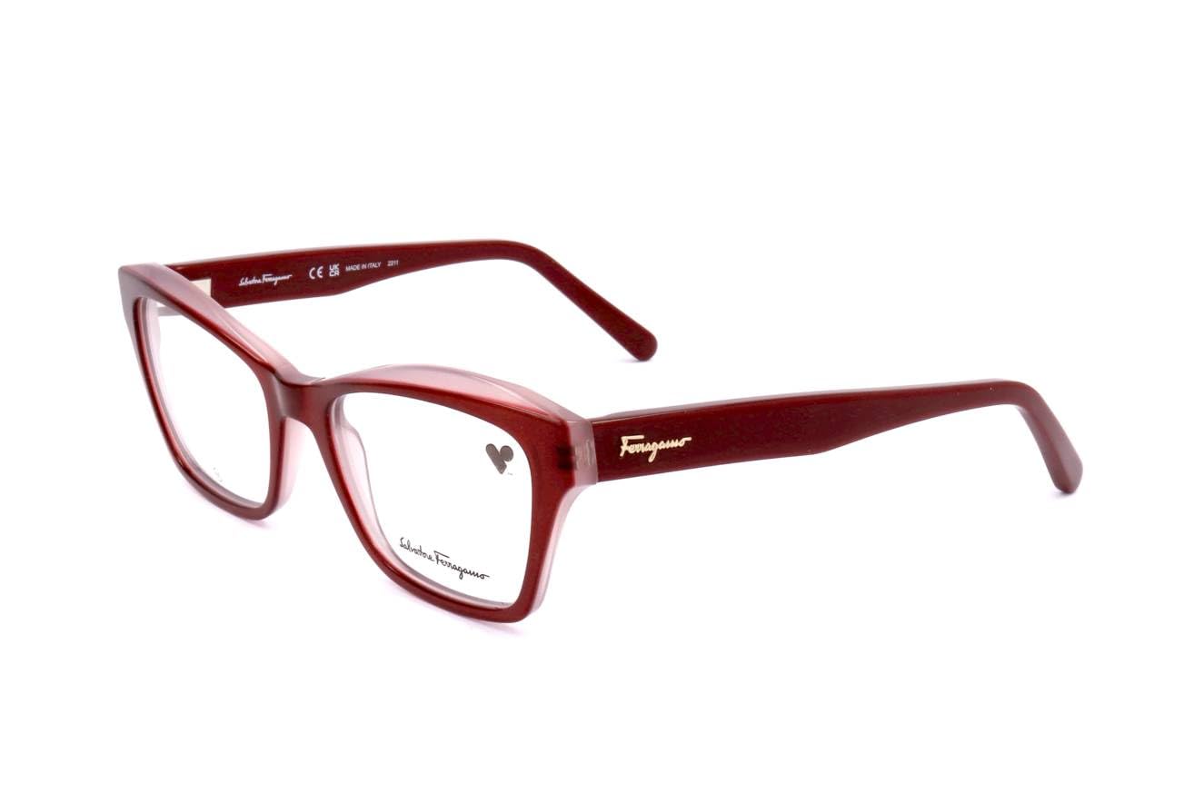 New Salvatore Ferragamo SF-2951 614 Burgundy & Rose Eyeglasses 53/18/140 Eyeglasses Salvatore Ferragamo SF2951 (614) SF2951 Woman  main image 3