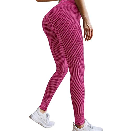 cyg Leggings, Pantalones Deportivos Mallas Panal De Jacquard for Mujer Mallas De Deporte De Mujer Fitness for Correr De Cintura Alta Pantalón Elásticos Butt Lifter Scrunch Leggings