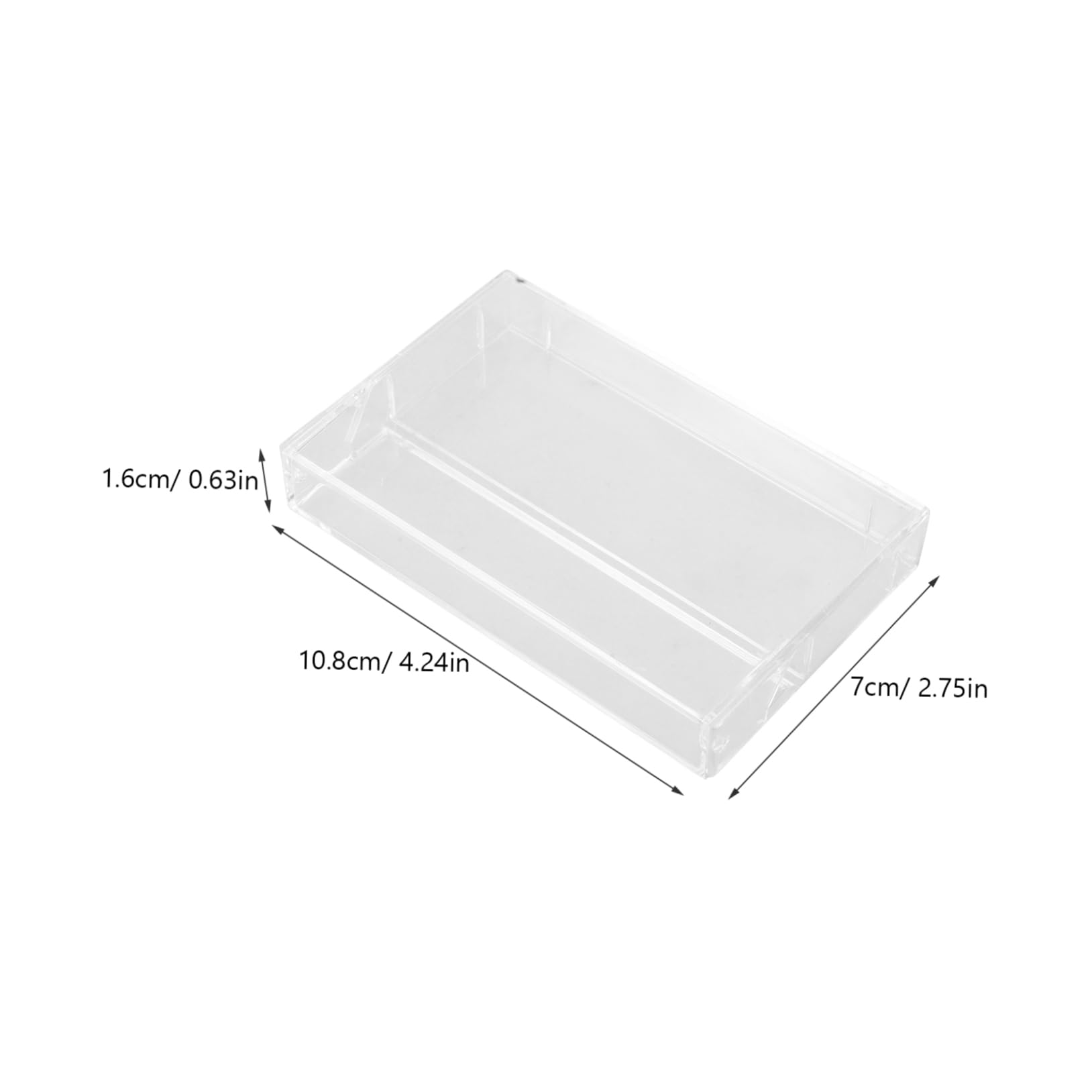 Cabilock 5pcs Vintage Cassette Tape Storage Box Audio Cassette Organizers Plastic Cassette Case Holder