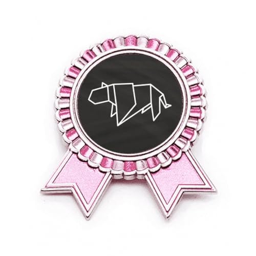 Broche tigre rose en métal pour sublimer vos vestes