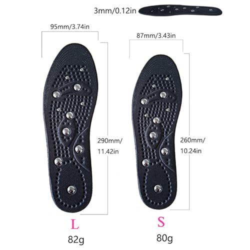 2 pares de plantillas magnéticas para masaje y soporte de arco miniatura 5