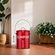 Premier Housewares 0510018 Komposteimer mit Tragegriff Ø14 x H22 cm, Rot
