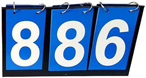 LoiYtrd Marcador de Baloncesto Puntaje de puntuación Azul de 3 dígitos Deportes Competición Póster del Baloncesto Fútbol Marcador de Partidos Marcador