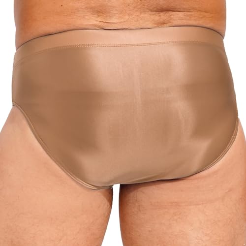 Moily Mens High Rise Briefs Ultra-Thin Glossy Shiny Panties Bulge Pouch Bottom Swimwear Underwear3