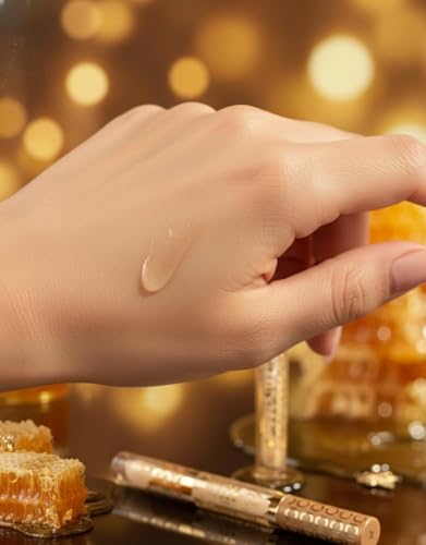 Image of Honey lip gloss, honey lip oil,glossy finish, haydrating overnight, natural moisturizing & reparing, reduce lip liness, lip skin care