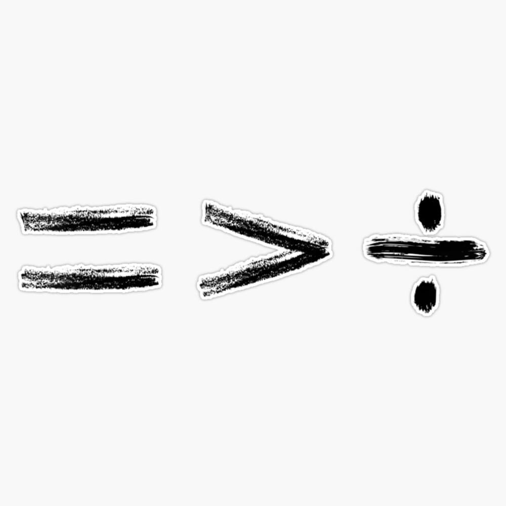 Magnet Unity Day Orange Equality is Greater Than Division Magnetic Vinyl Sticker 5"